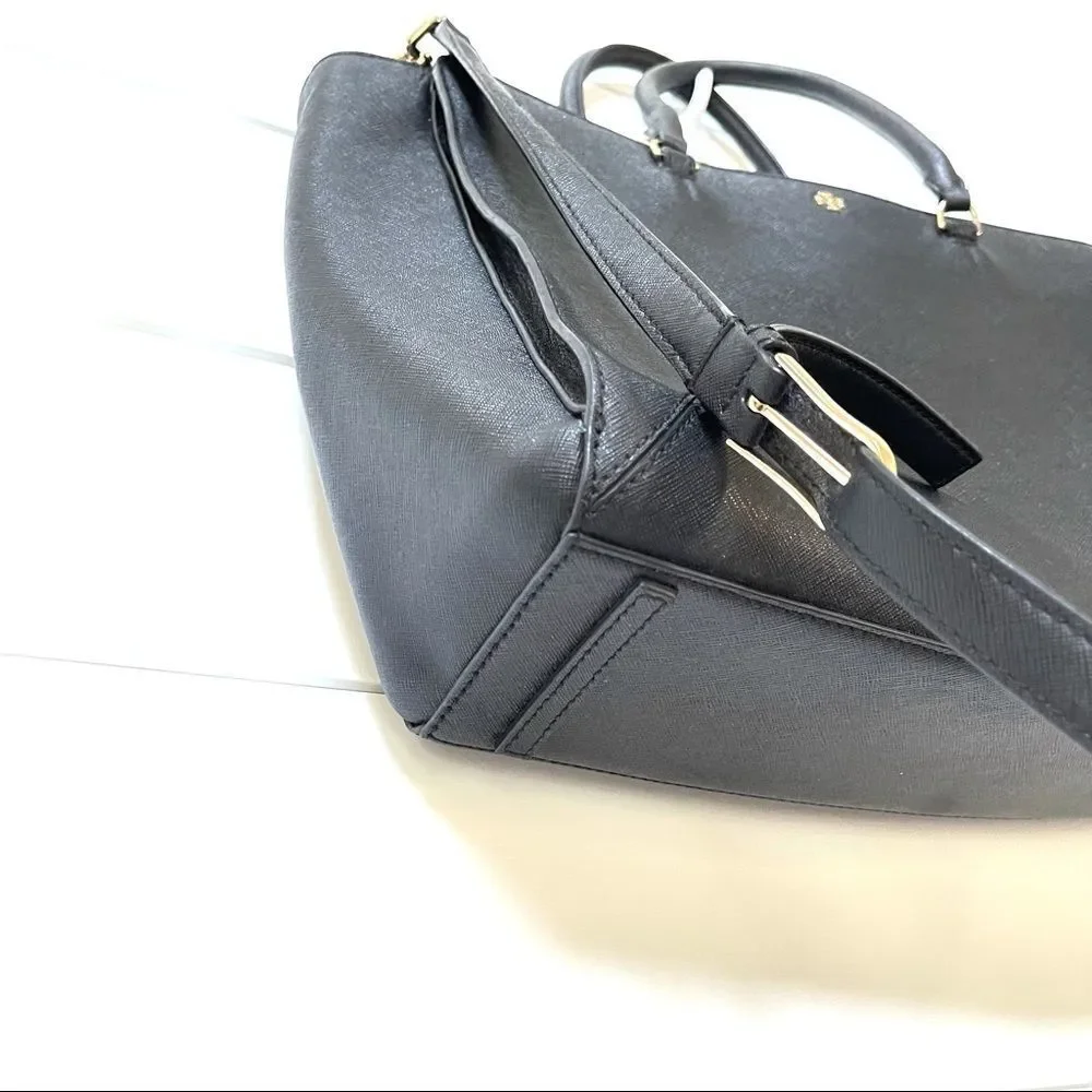 Tory Burch black leather handbag